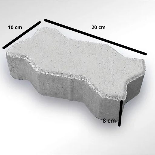 Paver 16 Faces 10x20x8cm