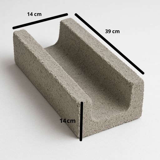 Canaleta de Concreto 14x14x39cm